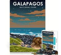 Adult Jigsaw Puzzles1000 Pieces Galapagos at Night Fine Joint Fun Mental Challenge Toy Cozy Game Play Birthday Fun Gift (50x75cm)