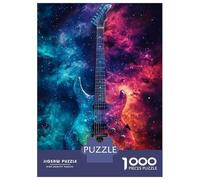 Adult Jigsaw Puzzles1000 Pieces Galaxy Guitar Art Jigsaws for Adults Brain Teaser Game Presents for Women Fun Activities at Home 38x26cm/1000pcs