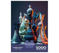 Adult Jigsaw Puzzles1000 Pieces Game Chess Neon Puzzle for Adults Toy Wall Decor Enhance Memory Christmas Birthday Gifts 52x38cm/1000pcs