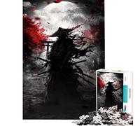 Adult Jigsaw Puzzles1000 Pieces Ghost Samurai Assassin Educational Challenge Difficult Challenge Fun Games for Ages 14 And over (50X75CM)