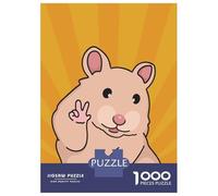 Adult Jigsaw Puzzles1000 Pieces Hamster Meme Pop Art Puzzle for Adults DIY Toys Perfect Decoration Unique Birthday And Xmas Gifts 70x50cm/1000pcs