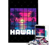 Adult Jigsaw Puzzles1000 Pieces Hawaiian Sunset s Relaxing Games Brain Intelligence Challenge Addictive Toys Great Gifts for The Whole Family (size 75x50cm)