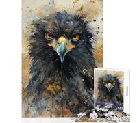 Adult Jigsaw Puzzles1000 Pieces Intense Eagle Stare Hands-on Game for The Whole Family Home Decoration Toys Gifts for Friends And Family (38x52cm)