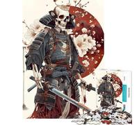 Adult Jigsaw Puzzles1000 Pieces Japan Sakura Adorned Ronin Educational Challenge Difficult Challenge Toy Wall Decor for And from 14 Years And over (50x75cm)