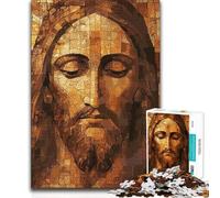 Adult Jigsaw Puzzles1000 Pieces Jesus Christ Mosaic Birthday Present Brain Teaser Game for Ages 14 And over (size 38x52cm)