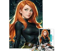 Adult Jigsaw Puzzles1000 Pieces Kim Possible Educational Challenge Difficult Challenge Fun Games for Ages 14 And over (38X52CM)