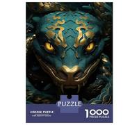 Adult Jigsaw Puzzles1000 Pieces King Cobra Puzzle for Adults Hands-on Game Stress Reliever Unique Birthday And Xmas Gifts 52x38cm/1000pcs