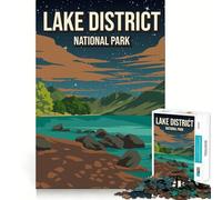 Adult Jigsaw Puzzles1000 Pieces Lake District England UK Fine Joint Fun Mental Challenge Toy Cozy Game Play Birthday Fun Gift (38x26cm)