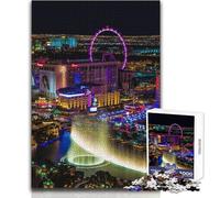 Adult Jigsaw Puzzles1000 Pieces Las Vegas Nevada Relaxing Games Staycation Kill Time Secret Santa Gifts Size 38x26cm