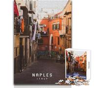 Adult Jigsaw Puzzles1000 Pieces Naples Relaxing Games Staycation Kill Time Secret Santa Gifts Size 38x26cm