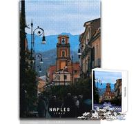 Adult Jigsaw Puzzles1000 Pieces Naples Relaxing Games Staycation Kill Time Secret Santa Gifts Size 38x26cm