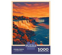 Adult Jigsaw Puzzles1000 Pieces Niagara Falls Travel Jigsaws for Adults Brain Teaser Game Presents for Women Fun Activities at Home 52x38cm/1000pcs
