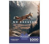 Adult Jigsaw Puzzles1000 Pieces No Excuses Motivation Puzzle for Adults Hands-on Game Stress Reliever Unique Birthday And Xmas Gifts 70x50cm/1000pcs