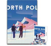 Adult Jigsaw Puzzles1000 Pieces North Pole Unique Challenge Game Precision Cutting Art Work Gift Size 38x52cm