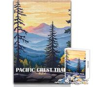 Adult Jigsaw Puzzles1000 Pieces Pacific Crest Trail Landscape Art Unique Challenge Game Precision Cutting Art Work Gift Size 38x52cm
