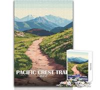 Adult Jigsaw Puzzles1000 Pieces Pacific Crest Trail USA Landscape Poster Unique Challenge Game Precision Cutting Art Work Gift Size 38x26cm
