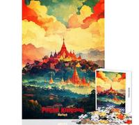 Adult Jigsaw Puzzles1000 Pieces Pagan Kingdom Art Poster Impossible Game Learning Educational Educational Toy Suitable for Desktop Decoration (38X52cm)