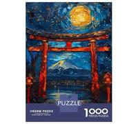 Adult Jigsaw Puzzles1000 Pieces Painting Torii Gate Jigsaws for Adults Brain Teaser Game Presents for Women Fun Activities at Home 70x50cm/1000pcs