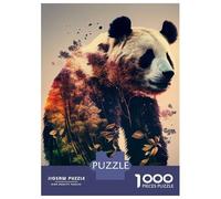 Adult Jigsaw Puzzles1000 Pieces Panda Animal Forest Jigsaws for Adults Family Game Precision Cutting Fun at Home Activities, 70x50cm/1000pcs