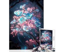 Adult Jigsaw Puzzles1000 Pieces Plum Bloom Serenity Anti-Stress Toys Funny Gift for Educational Game Fun at Home Activities, Size 50x75cm