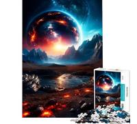 Adult Jigsaw Puzzles1000 Pieces Powerful Planet Help The Brain Exercise Presents for Women Family Games Suitable for Ages 14 And Up (38X52cm)