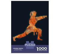 Adult Jigsaw Puzzles1000 Pieces Practice Martial Art Fire Puzzle for Adults Toy Wall Decor Enhance Memory Christmas Birthday Gifts 38x26cm/1000pcs