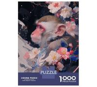 Adult Jigsaw Puzzles1000 Pieces Primate Petals Puzzle for Adults Toy Wall Decor Enhance Memory Christmas Birthday Gifts 52x38cm/1000pcs