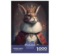 Adult Jigsaw Puzzles1000 Pieces Rabbit Puzzle for Adults Toy Wall Decor Enhance Memory Christmas Birthday Gifts 38x26cm/1000pcs