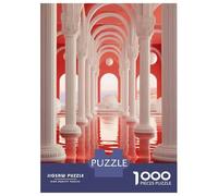 Adult Jigsaw Puzzles1000 Pieces Red Water Reflections Architecture Jigsaw Puzzle Family Games But Fun And Humorous Christmas Birthday Gifts 52x38cm/1000pcs