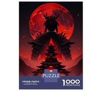 Adult Jigsaw Puzzles1000 Pieces Samurai Burning Castle Adult Puzzles Family Game Staycation Kill Time Unique Birthday And Xmas Gifts 70x50cm/1000pcs