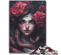 Adult Jigsaw Puzzles1000 Pieces Serpentine Beauty Challenging Game And Family Play Challenging Game Gifts 38x52cm