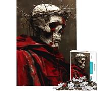 Adult Jigsaw Puzzles1000 Pieces Skull of A Dead Skeleton Help The Brain Exercise Precision Cutting Family Game for And 14 Years And over (38x52cm)