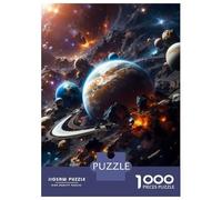 Adult Jigsaw Puzzles1000 Pieces Space Chaos Jigsaw for Adults Family Games Staycation Kill Time Challenging Game Gifts 38x26cm/1000pcs