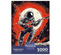Adult Jigsaw Puzzles1000 Pieces Space Guitarist Puzzle for Adults Toy Wall Decor Enhance Memory Christmas Birthday Gifts 52x38cm/1000pcs