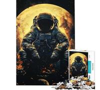 Adult Jigsaw Puzzles1000 Pieces Spaceman Help The Brain Exercise Presents for Women Family Games Suitable for Ages 14 And Up (38X52cm)