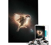 Adult Jigsaw Puzzles1000 Pieces Sparrow in Space Help The Brain Exercise Precision Cutting Family Game for And 14 Years And over (38x52cm)