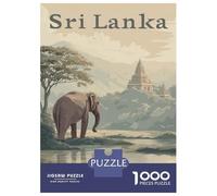 Adult Jigsaw Puzzles1000 Pieces Sri Lanka Travel Jigsaws for Adults Brain Teaser Game Presents for Women Fun Activities at Home 70x50cm/1000pcs