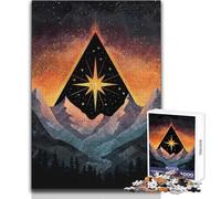 Adult Jigsaw Puzzles1000 Pieces Stellar Peak Learning Educational for Educational Game Great Gift for Games (size 38x26cm)