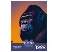 Adult Jigsaw Puzzles1000 Pieces Sunset Gorilla Magic Jigsaw Puzzle Relaxing Games Perfect Decoration Unique Birthday And Xmas Gifts 38x26cm/1000pcs