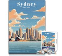 Adult Jigsaw Puzzles1000 Pieces Sydney Australia Travel Beautiful Design Game Analysis And Logic Secret Santa Gifts Size 50x75cm
