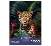 Adult Jigsaw Puzzles1000 Pieces Tropical Leopard Jigsaws for Adults Family Game Precision Cutting Fun at Home Activities, 38x26cm/1000pcs