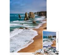 Adult Jigsaw Puzzles1000 Pieces Twelve Apostles Coastline, Australia Jigsaw Puzzles for Adults Enhance Memory Fun Activities at Home Challenging Game And Family Play (50x75cm)