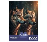 Adult Jigsaw Puzzles1000 Pieces Two Wolves Jigsaws for Adults Family Game Precision Cutting Fun at Home Activities, 70x50cm/1000pcs