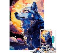 Adult Jigsaw Puzzles1000 Pieces Wolf Vector 1000 Piece Jigsaws Home Decoration Toys Analysis And Logic Gifts for Friends And Family (38x52cm)