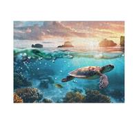 Adult Jigsaw Puzzles1000pcs(52x38cm) Diving with Sunrays Jigsaws for Adults Brain Teaser Game Pattern Assembly Christmas Birthday Gifts 1000pcs(52x38cm)