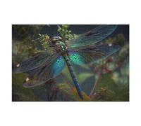 Adult Jigsaw Puzzles1000pcs(75x50cm) Dragonfly And Lotus Jigsaws for Adults Brain Teaser Game Pattern Assembly Christmas Birthday Gifts 1000pcs(75x50cm)