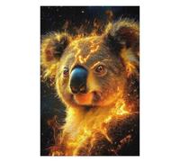 Adult Jigsaw Puzzles1000pcs(75x50cm) Koala in Flames Animal Jigsaws for Adults Brain Teaser Game Pattern Assembly Christmas Birthday Gifts 1000pcs(75x50cm)