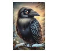 Adult Jigsaw Puzzles1000pcs(75x50cm) Winter Raven Jigsaws for Adults Brain Teaser Game Pattern Assembly Christmas Birthday Gifts 1000pcs(75x50cm)