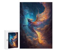 Adult Jigsaw Puzzles300 PCS Abstract Nebula Dragon IV Adult Puzzles Toy Wall Decor Difficult Challenge Unique Birthday And Xmas Gifts 300 PCS