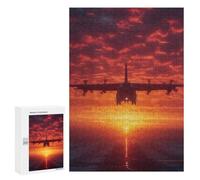 Adult Jigsaw Puzzles300 PCS Airplane at Sky Background Adult Puzzles Toy Wall Decor Difficult Challenge Unique Birthday And Xmas Gifts 300 PCS
